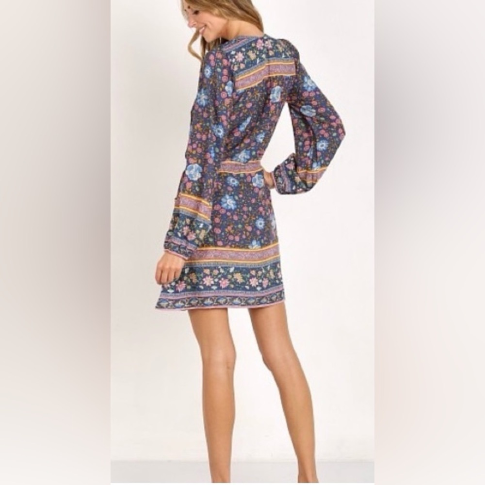 Spell Folktown Playdress, Size Large, Navy - Picture 3 of 12